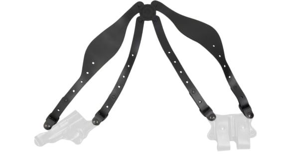 Image of DeSantis Full Harness, Leather, Ambidextrous, Plain, Black, A26BNFWZ0
