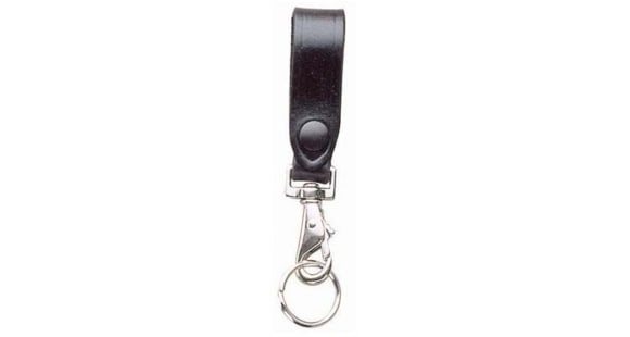 Image of DeSantis Keyring Holder, Brass Snap Closure, Ambidextrous, Basketweave, Black, U02BLG1Z2
