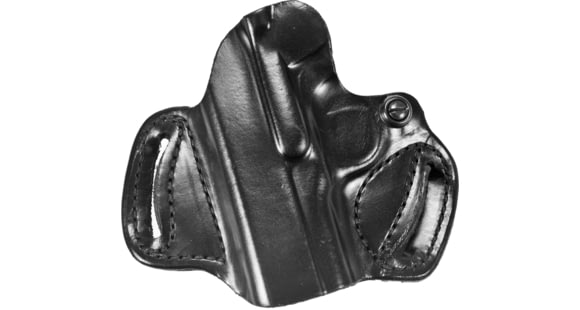 Image of DeSantis Mini Slide Leather Belt Holsters, Colt 1911/Govt .45 ACP/1911 Officer/Defender, Kimber Pro/Ultra Carry, Para P10/P12/P13/P14, Springfield 1911 EMP, Left, Plain, Black, 086BB21Z0