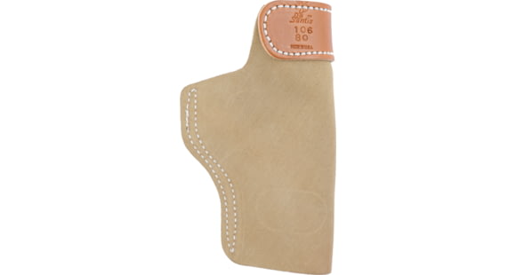 Image of DeSantis Sof-Tuck Suede IWB Holster, Glock 17, 22, 20, 21, 31, SIG P220, P226, Ruger SR45, S&amp;W M&amp;P M2.0 4 1/4in, Left Hand, Plain, Natural, 106NB80Z0