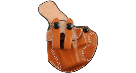 Image of DeSantis Cozy Partner Leather IWB Holster, Glock 26, 27, 33, Taurus PT111/140 G2 MIL, Kahr P45, Walther PPS, Left Hand, Plain, Tan, 028TBE1Z0