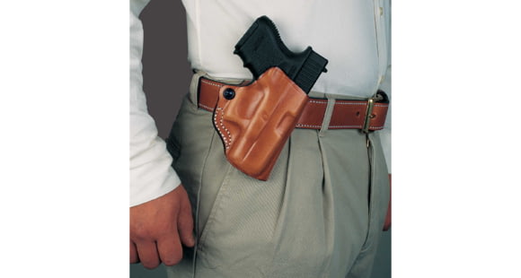 Image of DeSantis Mini Scabbard Holster - Left, Tan 019TBU8Z0 - S&amp;W Bodyguard 38cal 2in