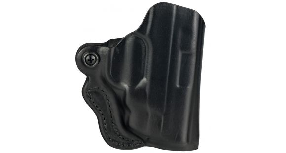 Image of DeSantis Mini Scabbard Leather Belt Holster, Smith &amp; Wesson M&amp;P 9 Shield M2.0/Smith &amp; Wesson M&amp;P 40 Shield M2.0/Smith &amp; Wesson M&amp;P Shield M2.0, Left Hand, Plain, Black, 019BB9IZ0