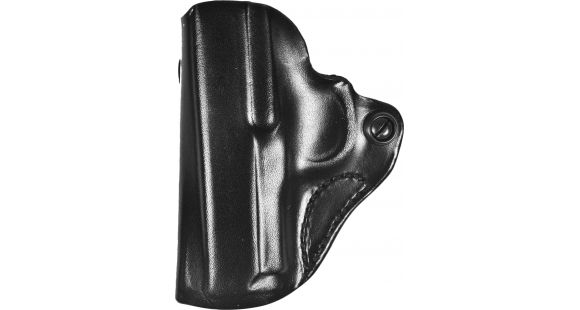 Image of DeSantis Mini Scabbard Leather Belt Holsters, Kimber Micro 9, Left Hand, Plain, Black, 019BB7DZ0
