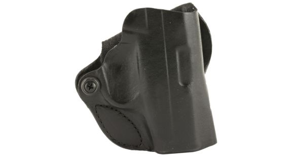 Image of DeSantis Mini Scabbard Leather Belt Holster, SCCY CPX-1/SCCY CPX-2, Right Hand, Plain, Black, 019BAY6Z0