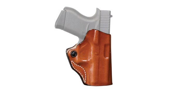 Image of DeSantis Mini Scabbard Leather Belt Holster, Walther PPQ Subcompact, Right Hand, Plain, Tan, 019TA3KZ0
