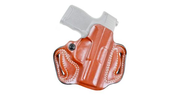 Image of DeSantis Mini Slide Leather Belt Holsters, H&amp;K USP CPT 9/40, P2000, P2000SK, Right Hand, Plain, Tan, 086TAF3Z0