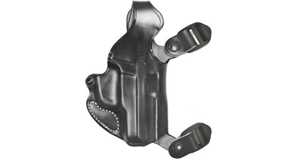 Image of DeSantis New York Undercover - Shoulder Leather Holster Only, SIG Sauer P365, Right Hand, Plain, Black, 11HBA8JZ0