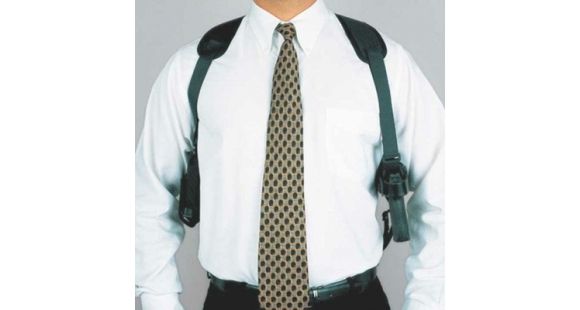 Image of DeSantis Patriot Shoulder Holster - Ambidextrous, Black - S&amp;W J Frames, M&amp;P 340, 360, Taurus 85, PT85, Colt Detective Special N84BJ02QS