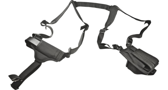Image of DeSantis Patriot Shoulder Rig, BRT 92F/VERTEC/PX4, H&amp;K USP/CPT 45/9/40, RGR P85-P9, S/A XD9/40/45,XDM3.8, SIG 2340/2009/SP2022/P220/226/229R, Ambi, Nylon, Black, N84BJE4J0
