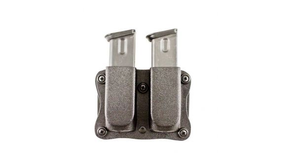 Image of DeSantis Quantico Double Mag Pouch Belt Holster, Kydex, Ambidextrous, Black, A87KJXXZ0
