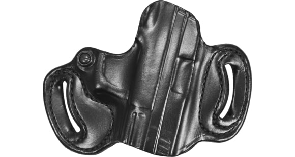 Image of DeSantis Mini Slide Leather Belt Holsters, Springfield XD9/40/45, V-10 3in-5in, XDM 3.8in, XD 9/40 MOD 2 4in, Right Hand, Plain, Black, 086BA88Z0