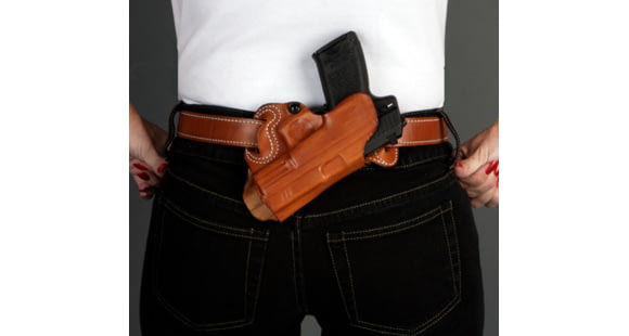 Image of DeSantis Small of Back Holster - Left, Black 067BBL7Z0 - S&amp;W M&amp;P COMPACT 9/40