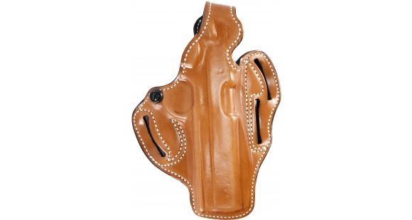 Image of DeSantis Thumb Break Scabbard Holster - Right, Tan, Lined, Plain, 3 Slot 001TCF9Z0 - FITS SPRINGFIELD TRP OPERATOR .45CAL
