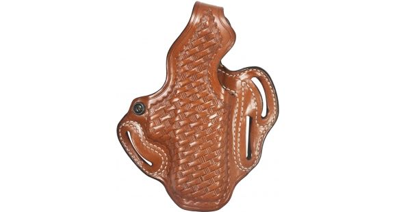 Image of DeSantis Thumb Break Scabbard Belt Holster, SIG Sauer P226R/SIG Sauer P220R, Right Hand, Basketweave, Tan, 001TE90Z0