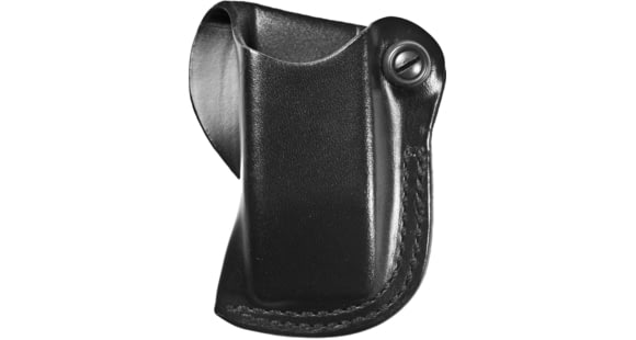 Image of DeSantis S.S. Single Magazine Pouches, Long Single Stack 10mm/45cal, S&amp;W M&amp;P Shield, Left Hand, Plain, Black, A48BBLLZ0
