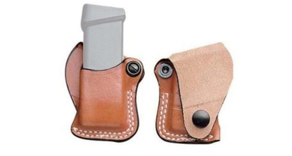 Image of DeSantis S.S. Single Magazine Pouches, Long and Short Single Stack 9mm/40cal, Left Hand, Plain, Tan, A48TBEEZ0