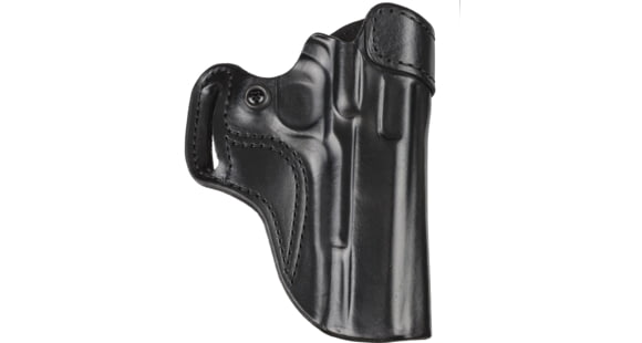 Image of DeSantis Sky Cop Leather Belt Holster, Springfield 1911-A1 5in, Colt Government Model 45cal, 1911, Kimber Custom/Royal 1911, Custom CDP, S&amp;W 1911 5in, Right Hand, Plain, Black, 068BA21Z0