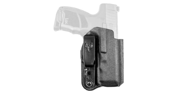 Image of DeSantis Slim-Tuk Kydex Inside Waistband Holster, HK CC9 With or Without Optic, Ambidextrous, Kydex Construction, Matte Finish, Black, 137KJ7ZZ0