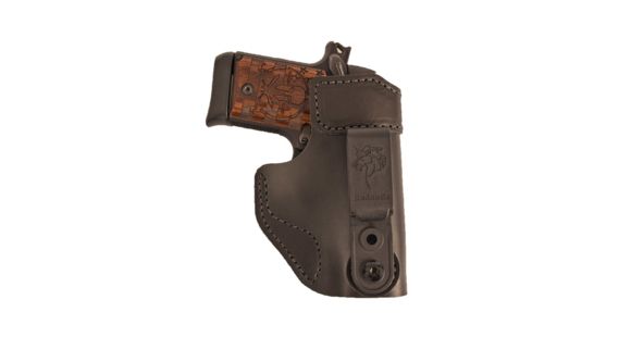 Image of DeSantis Sof-Tuck 2.0 IWB Leather Holster, Bersa Thunder 380/SIG Sauer P230/Remington R51/Beretta Cheetah 84F/Beretta Cheetah 85F/Browning BDA .380 ACP, Right Hand, Plain, Black, 179BA75Z0