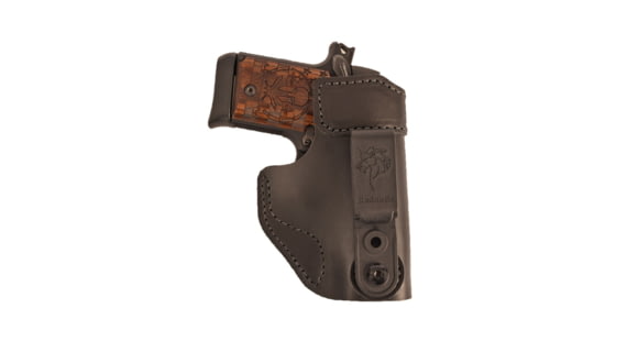 Image of DeSantis Sof-Tuck 2.0 IWB Leather Holster, Smith &amp; Wesson Bodyguard 380/Smith &amp; Wesson M&amp;P Bodyguard 380 w/ CTC Laser, Right Hand, Plain, Black, 179BAU7Z0