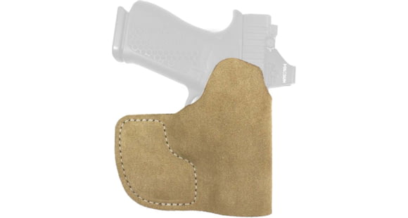Image of DeSantis Suede Nemesis Holster, Ambidextrous, GLOCK 26, 27; S&amp;W M&amp;P SHIELD 9/40 M&amp;P 9 SHIELD PLUS; TAURUS G3C, G2C, G2S, H&amp;K CC9, WALTHER PPS, PPS M2 ALL WITH OR WITHOUT RED DOT SIGHT, Natural, Ambidextrous, 226NJ5WZ0