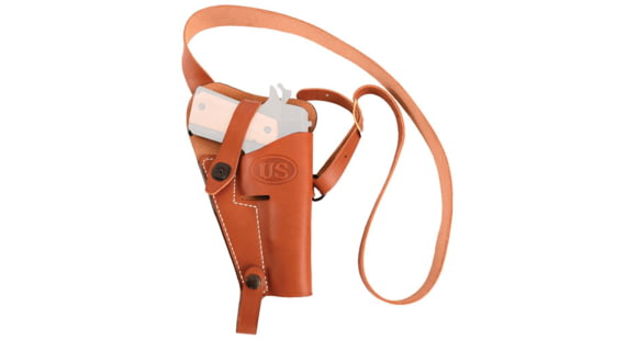 Image of DeSantis Tanker Shoulder Holster, Standard 1911 5in Models - Colt/S&amp;W/SIG Sauer/Ruger/Kimber/Springfield Armory, Left, Army Tan, 173TB21AR