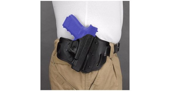 Image of DeSantis The Intimidator Hybrid Holster - Left, Plain Black 070BB02Z0 - S&amp;W J Frame Left, Plain Black 070BB02Z0