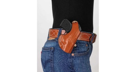 Image of DeSantis Maverick Belt Holster, Taurus Spectrum, Left Hand, Plain, Black, 012BB0FZ0