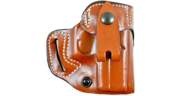 Image of DeSantis The Osprey OWB/IWB Leather Holster, S&W M&P Shield 9/40, M&P Shield M2.0 9/40, Right Hand, Plain, Tan, 159TAX7Z0