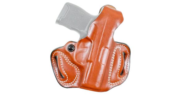 Image of DeSantis Thumb Break Mini Slide Leather Belt Holster, SIG Sauer P290, Right Hand, Plain, Tan, 085TAX2Z0