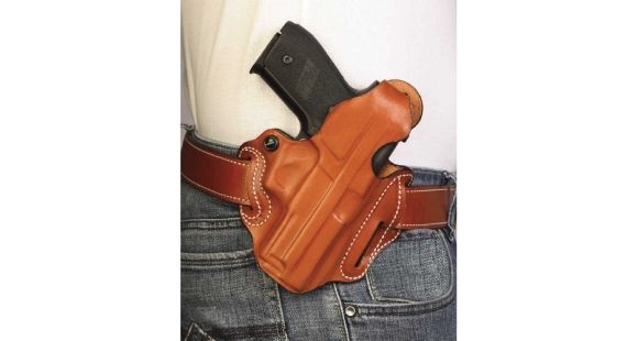Image of DeSantis Thumb Break Scabbard Holster, Smith Wesson only, Left, Tan, Plain, 001TB42Z0