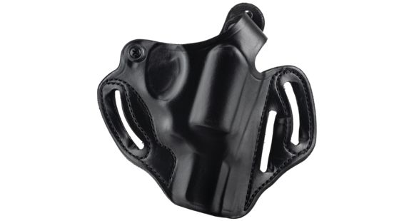 Image of DeSantis Thumb Break Scabbard Belt Holster, Colt Detective Special/Colt Cobra/Colt Agent/Charter Arms Bulldog/Ruger SP101 2in/Charter Arms Mag Pug, Right Hand, Plain, Black, 001BA22Z0
