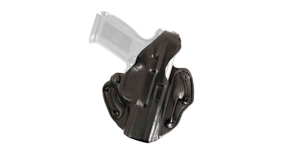 Image of DeSantis Thumb Break Scabbard Belt Holster, Glock 31/Glock 17/Glock 22/Glock 17 Gen 5, Right Hand, Plain, Black, 001BA9DZ0