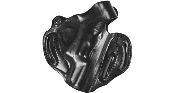 Image of DeSantis Thumb Break Scabbard Belt Holster, Ruger LCR 1.875in/Ruger LCRx, Right Hand, Plain, Black, 001BAN3Z0