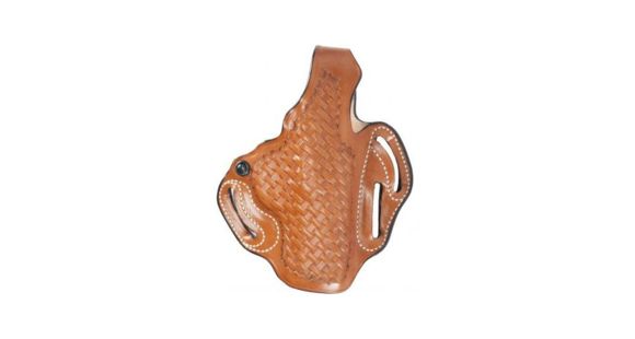 Image of DeSantis Thumb Break Scabbard Belt Holster, Beretta 92A1/Taurus PT92AF, Right Hand, Basketweave, Tan, 001TGV6Z0