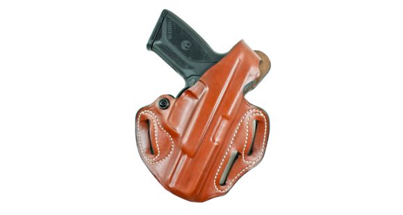 Image of DeSantis Thumb Break Scabbard Belt Holsters, Kimber K6S 3in, Right Hand, Plain, Tan, 001TA6IZ0
