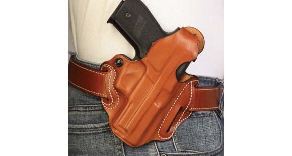 Image of DeSantis Thumb Break Scabbard Holster, Smith &amp; Wesson Model 4586/Smith &amp; Wesson Model 4566/Smith &amp; Wesson Model 4576, Right Hand, Plain, Tan, 001TCE9Z0