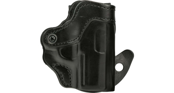 Image of DeSantis Top Cop 2.0 Leather Belt Holsters, Kimber K6S 2in, Right Hand, Plain, Black, 139BA6DZ0