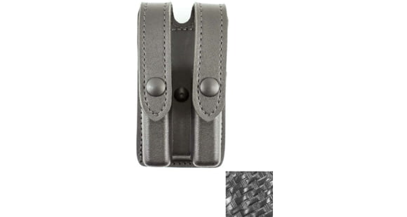 Image of DeSantis Veritas Double Magazine Pouch, SIG P320-M17, SIG P320-M18, Ambidextrous, Basketweave, Black, 841BLJJZ3