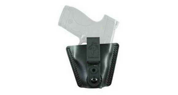 Image of DeSantis Versa-Tuk IWB Holster, Ambidextrous, for Small Revolvers, Leather, Black, 140LJG1Z0