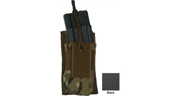 Image of Diamondback Tactical M4/M16 Open-Style Tiered Double 2 Mag Pouch, Black, A-BLPM03-1-BLACK