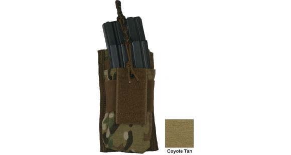 Image of Diamondback Tactical M4/M16 Open-Style Tiered Double 2 Mag Pouch, Coyote, A-BLPM03-1-COYOTE