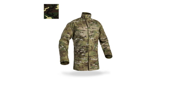 Image of DRIFIRE / Crye Precision FR Field Shirt - Men's, Regular, NATO Woodland, Small, DF2-CR-550FS-NW-SMR