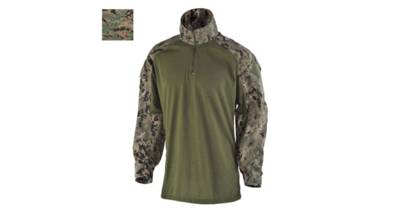 Image of DRIFIRE FORTREX FR Combat Shirt - Men's, Short, Woodland Marpat, Small, DF2-550CS-WM-SMS