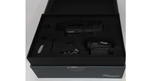 Image of USED Demo, SIG SAUER Romeo5 Red Dot Sight, 2 MOA Red Dot, M1913, Black, Juliet3 3x Magnifier, Black, Medium, SORJ53101, EDEMO1, Condition Parts Only/Salvage, Defective