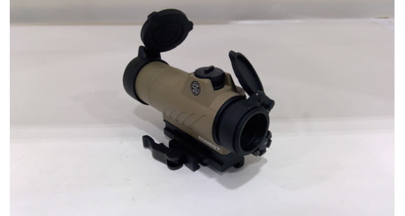 Image of USED SIG SAUER OPMOD ROMEO7 Reflex Red Dot Sight, 1x30mm, 2 MOA Red Dot Reticle, FDE, SOR71021, EDEMO5, Used, Condition Fair