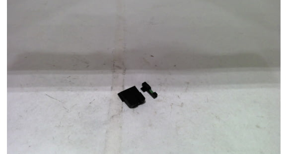 Image of USED EDEMO Trijicon DI Night Sight Set, Dual-Illuminated, U-Notch, Tritium Green Front Color/ Rear Color, Smith &amp; Wesson M&amp;P, M&amp;P M2.0, SD VE, 601108, EDEMO1, EDEMO1, Used, Condition Fair, Scratches