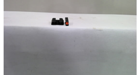 Image of USED EDEMO Trijicon Heavy Duty Night Sights Orange Front Outline For Glock 42, EDEMO1, EDEMO1, Used, Condition Fair