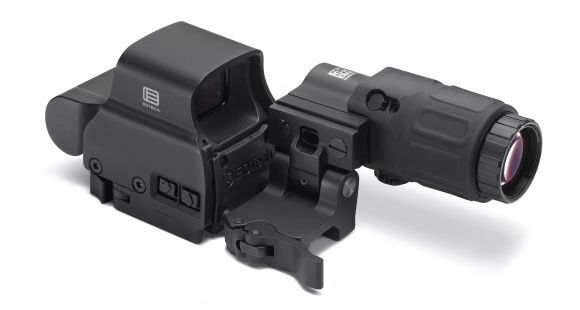 Image of DEMO, EOTech HHS-II Holographic Reflex Red Dot Sight, 1 MOA Dot Reticle, Black, HHS II